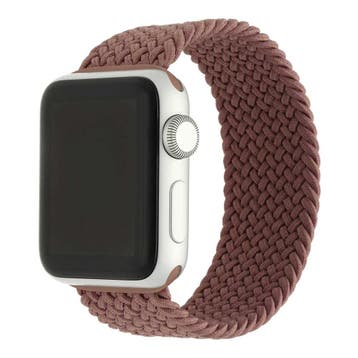 Apple Watch bandje Onyx - gevlochten - solo - nylon - smoke, Verzenden, Nieuw