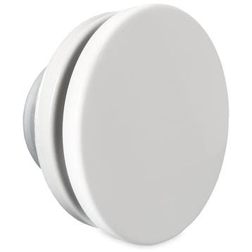 Toevoerventiel staal aansluitdiameter 125mm - WIT RAL 9016, Verzenden, Nieuw