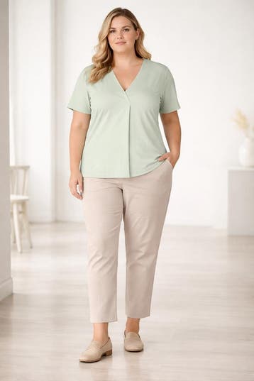 Yest Curve shirt Fawn Essential Maat:, Kleding | Dames, Verzenden, Nieuw, Overige kleuren
