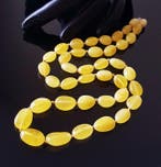 Amber Ketting - Zeldzame echte butterscotch Baltische