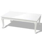 Salontafel hoogglans wit 115x65cm | Retourdeal 46% Korting, Kunststof, 100 tot 150 cm, Klassiek, Nieuw