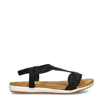 Dolcis sandalen voor dames in het Zwart, Dolcis, Verzenden, Zwart, Nieuw