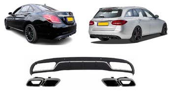 Diffuser | geschikt voor Mercedes-Benz | C-klasse 14-18 4d s, Auto-onderdelen, Verzenden, Nieuw, Mercedes-Benz