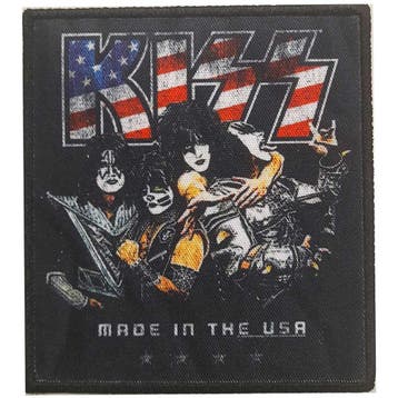 KISS - Made in the USA - patch officiële merchandise, Ophalen of Verzenden, Nieuw, Kleding