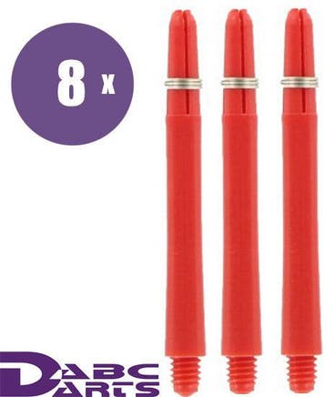 Nylon Dart Shafts Rood - 8 sets, Ophalen of Verzenden, Nieuw, Shafts