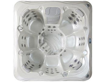 Outdoor Spa Vonato Oceana Wit bad met donkerbruine skirts, Tuin en Terras, Zwembaden, Nieuw