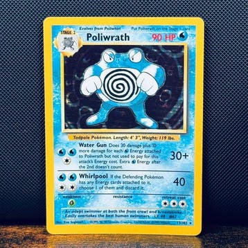 Pokémon Card - Poliwrath Holo 13 – Pokémon, Hobby en Vrije tijd, Nieuw