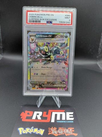 Pokémon - 1 Graded card - Umbreon #060 Full art, Foil,, Nieuw