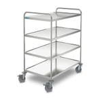 Hupfer RVS Serveerwagen | 4-plateaus | 1095x695x1275 mm, Verzenden, Nieuw in verpakking
