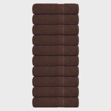 10-Pack Luxe Bruine Badhanddoeken 100x150cm 360g/m² 100% Kat, Huis en Inrichting, Badkamer | Badtextiel en Accessoires, Verzenden