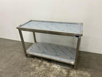 Verstevigd RVS Werktafel met Lekrand, Ophalen of Verzenden, Nieuw in verpakking, RVS Meubilair