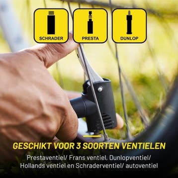 Dunlop Fietspomp - staande pomp voor Presta, Dunlop,, Fietsen en Brommers, Fietsaccessoires | Overige Fietsaccessoires, Ophalen of Verzenden