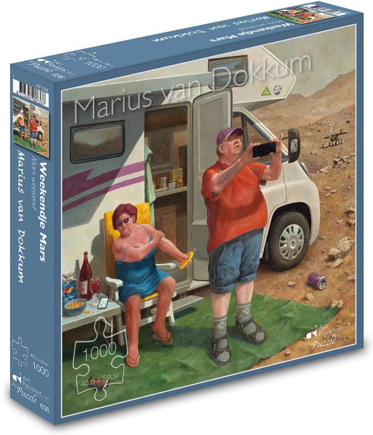 Marius van Dokkum - Weekendje Mars Puzzel (1000 stukjes) |, Hobby en Vrije tijd, Denksport en Puzzels, Nieuw, Verzenden