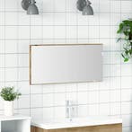vidaXL Spiegel met LED-striplichten artisanaal eikenkleurig, Verzenden, Nieuw