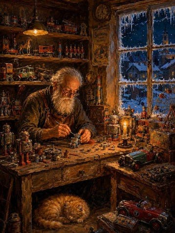 Shayer - The Toymaker’s Winter Workshop - XL - 60x80cm - 1/1