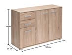 Dressoir Alba MDF-Eiken 107x75x35cm (Meubelen, Interieur), Verzenden