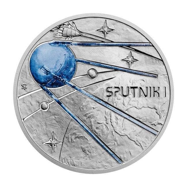 Niue. 1 Dollar 2022 1 oz Milky Way Series Sputnik I, Postzegels en Munten, Munten | Europa | Niet-Euromunten