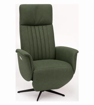 Relaxfauteuil Leerdam  - relaxfauteuils - Groen, Nieuw, Stof