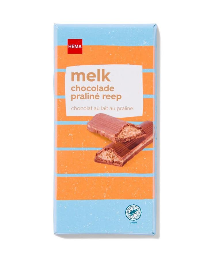 HEMA Chocoladereep melk praliné 200gram, Diversen, Sinterklaas, Nieuw, Verzenden