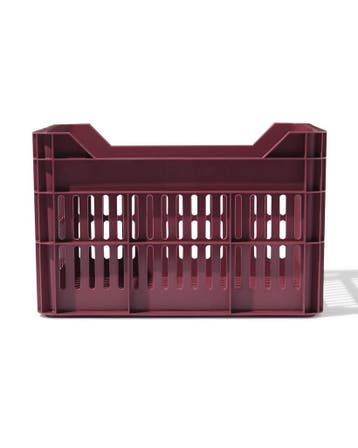 HEMA Fietskrat 30L bordeauxrood, Verzenden, Nieuw
