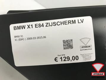 BMW X1 E84 Zijscherm Spatbord Links Voor Primer Origineel!, Ophalen, Gebruikt, Voor, BMW