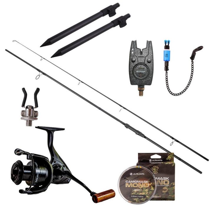 Ultimate Adventure Carp Stalker Complete One Rod Set 2.70m, Watersport en Boten, Hengelsport | Algemeen, Nieuw, Verzenden