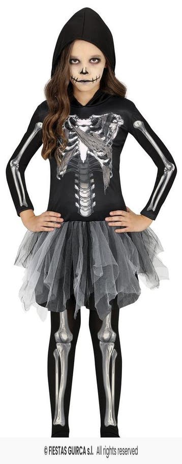 Skeletkostuum Met Tule Rok Voor Meisjes, Ophalen of Verzenden, Nieuw