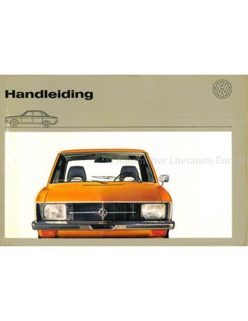 1971 VOLKSWAGEN K70 INSTRUCTIEBOEK NEDERLANDS