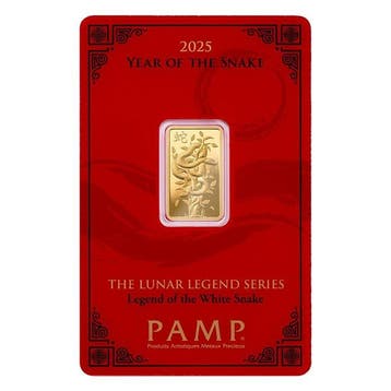 5 gram - Goud - 2025 Lunar Year of the Snake 5g Gold Bar -
