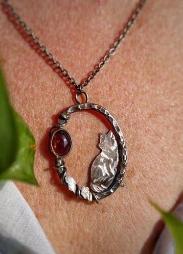 Ambachtelijk sieraad Amanda in 925 zilver met veelkleurige
