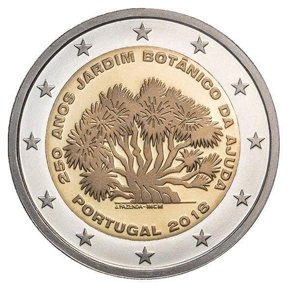 Portugal 2 Euro Botanische Tuin 2018, Postzegels en Munten, Munten | Europa | Euromunten, Verzenden