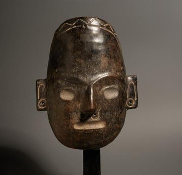Colima, Mexico, Terracotta Grafmasker. TL-test.