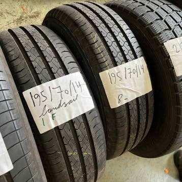2 x Landsail 195-70-14 C Zomerbanden 8mm, 14 inch, Ophalen of Verzenden, Band(en), 195 mm