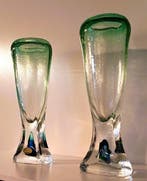 Adam Jablonski - Vaas (2) - H. 35 cm - Kristal