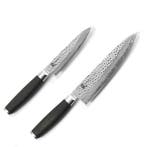 Yaxell Taishi – 2-delige Messenset – Koksmes 20 cm & Uni, Ophalen of Verzenden, Nieuw, Hout, Bestekset