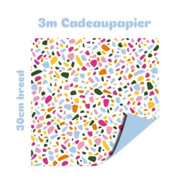 3m Cadeaupapier - Terrazzo - 30 cm - color (Cadeaupapier 3M), Diversen, Cadeaupapier, Ophalen of Verzenden, Nieuw