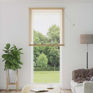 vidaXL Venetiaanse jaloezie Lichtbruin met Patroon 213 x 80, Verzenden, Nieuw, Bruin