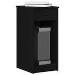 vidaXL Computertorenstandaard met lade 35x45x77 cm zwart, Huis en Inrichting, Bureaus, Verzenden, Nieuw