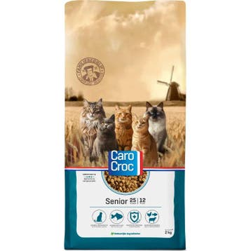 Carocroc 25 / 12 Senior 2 kg (Kattenvoer), Dieren en Toebehoren, Verzenden, Kat