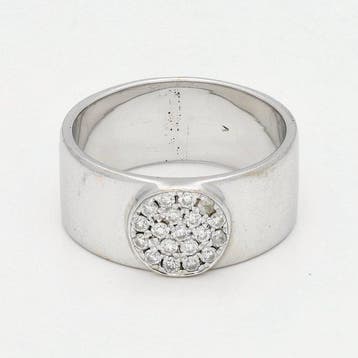 Ring - 18 karaat Witgoud Diamant (Natuurlijk), Nieuw