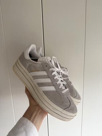 Adidas Gazelle Bold – Grijs/Wit – Maat 43, Kleding | Dames, Sneakers of Gympen, Grijs, Gedragen, Verzenden