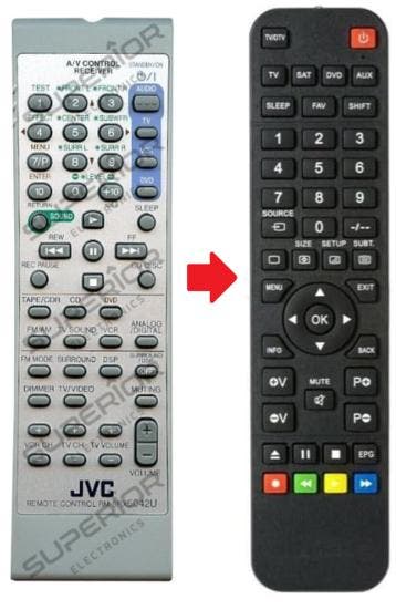 JVC RM-SRX5040R / RM-SRX5042R afstandsbediening, Verzenden, Nieuw
