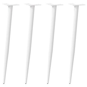 vidaXL Console tafelpoten conische vorm 4 st 72-73 cm staal, Huis en Inrichting, Tafelonderdelen, Verzenden, Nieuw