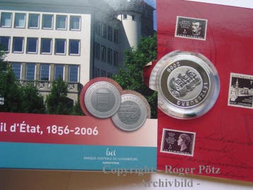 Luxemburg 20 Euro 2006 Staatsrat zilver Titanium Pp nur 4..., Verzenden