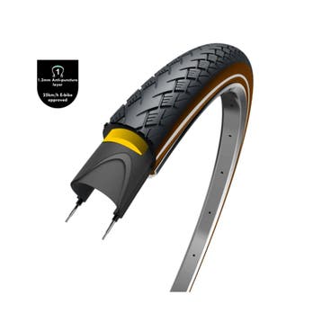 Buitenband zwart/bruin (47-622) anti lek (28x1.75), Fietsen en Brommers, Fietsonderdelen, Verzenden, Nieuw, CST