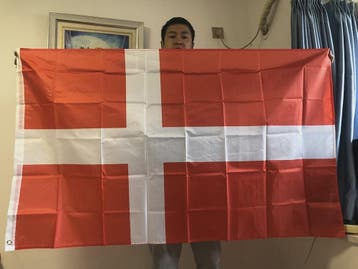 Hoge Kwaliteit Deense Vlag 90x150cm - Polyester Vlag van Den, Verzenden, Nieuw