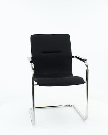 Workliving Vergaderstoel X6 - Comfort Slede Zwart, Verzenden, Nieuw in verpakking