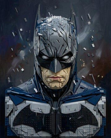 Naro - Canvas [L] - The Dark Knight Resilience - LEGO, Nieuw