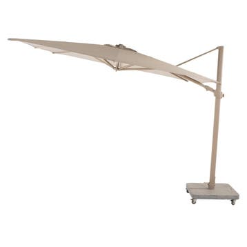 Siesta premium zweefparasol 300x300 cm latte frame sand 4, Ophalen of Verzenden, Nieuw