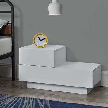 [en.casa] Nachtkastje met 2 schuifladen, 38 x 70 x 35 cm, Ophalen of Verzenden, Nieuw
